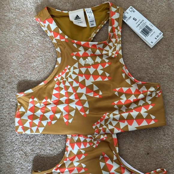 Adidas x Farm Rio Psychedelic Wave Racerback Cutout Dress. Size S. NWT - Picture 7 of 7